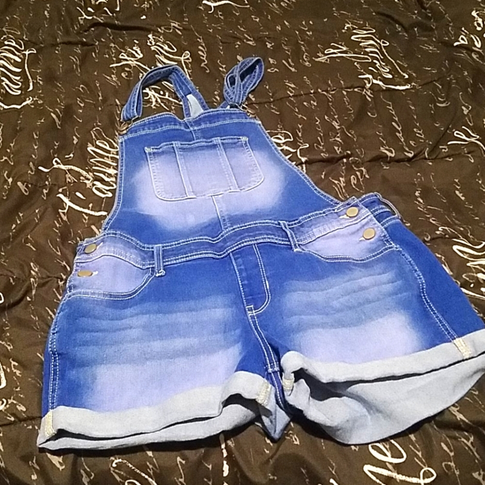 Blue jean overalls